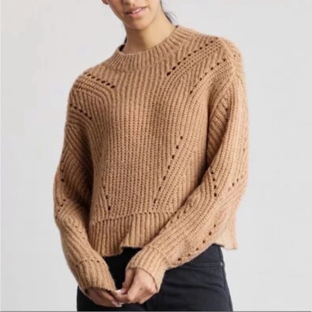 Elizabeth and James Oversized Open Stitch Chunky Sweater - size XL